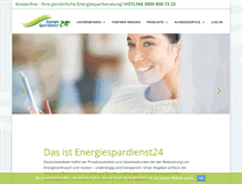 Tablet Screenshot of energiespardienst24.de